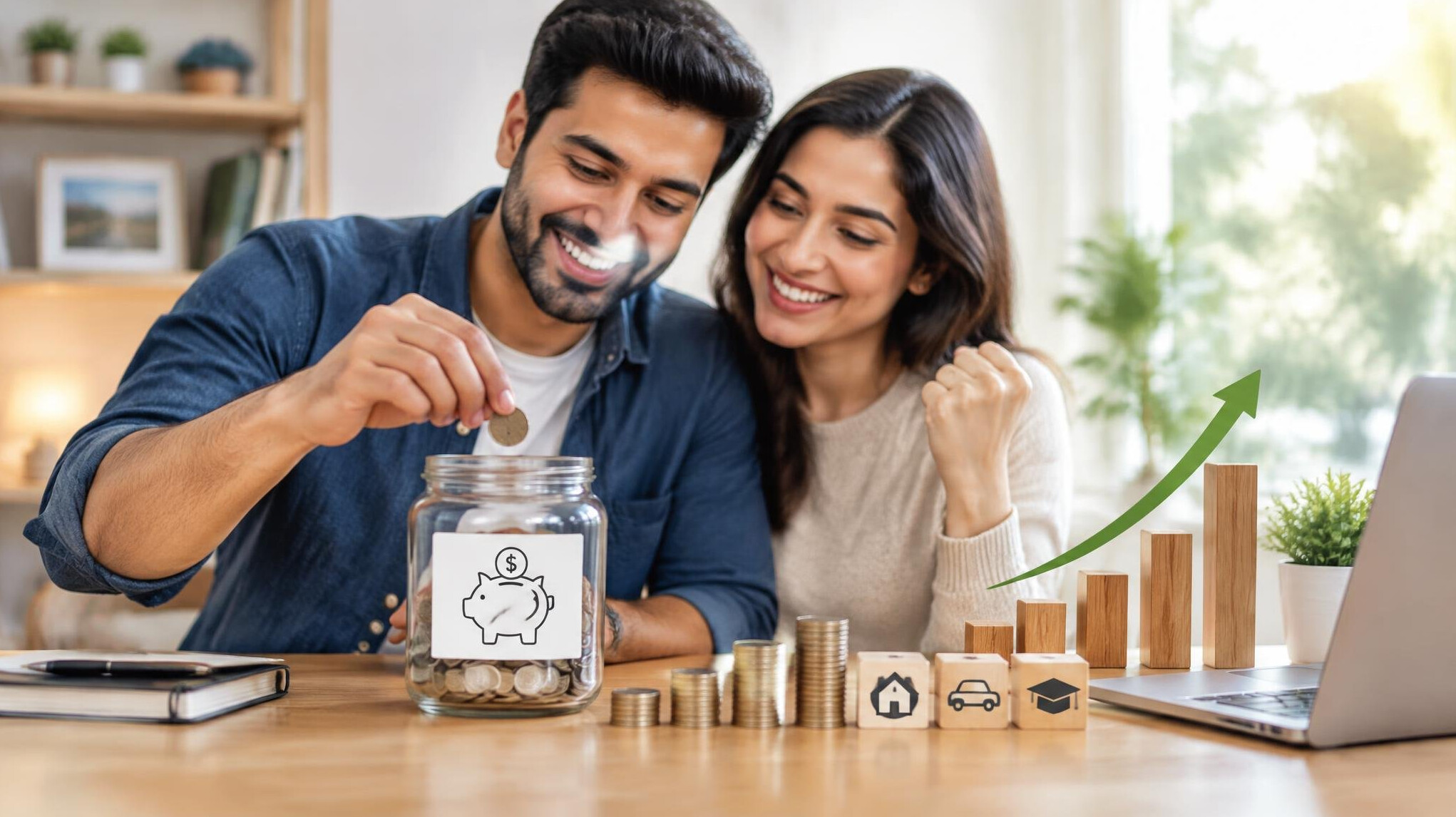 person achieving financial goals